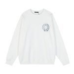 Chrome Hearts Horseshoe Graphic White Sweatshirt