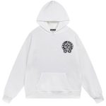 Chrome Hearts Horseshoe White Hoodie
