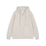 Chrome Hearts Ivory Pearl Cross Zip-Up Hoodie