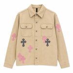 Chrome Hearts Jacket with Pink and Black Crosses