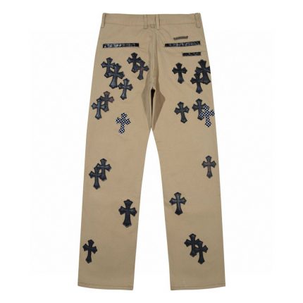 Chrome Hearts Khaki Cross Patch Chino Pants