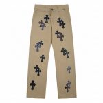 Chrome Hearts Khaki Cross Patch Chino Pants
