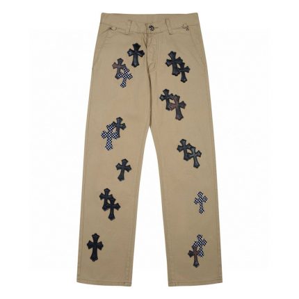 Chrome Hearts Khaki Cross Patch Chino Pants
