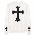 Chrome Hearts Leather Cross Motif Knit Cardigan