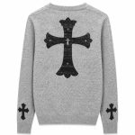 Chrome Hearts Leather Cross Patch Cardigan