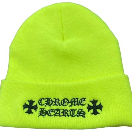 Chrome Hearts Logo Beanie Neon Yellow