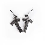 Chrome Hearts Logo Drop Earrings