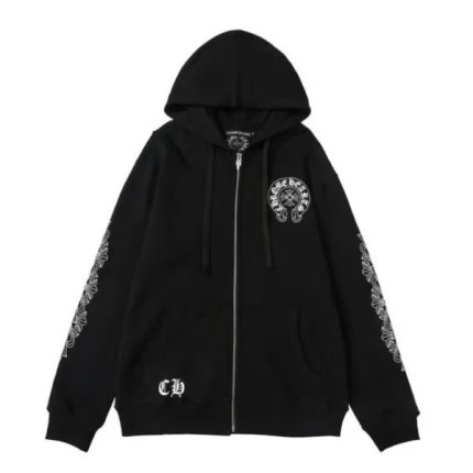 Chrome Hearts Los Angeles Zip-up Hoodie Black