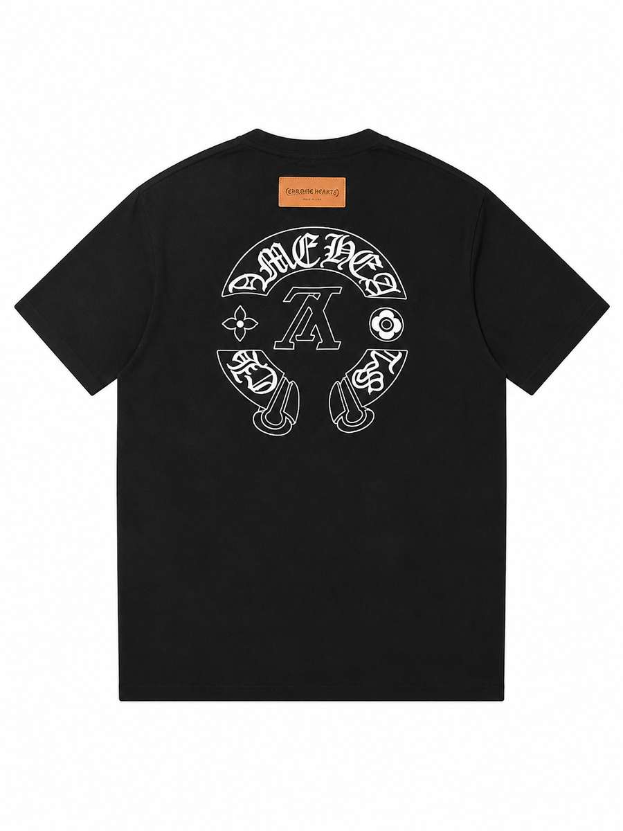 Chrome Hearts Louis Vuitton X T-Shirt Black Chrome Hearts Louis Vuitton X T-Shirt Black