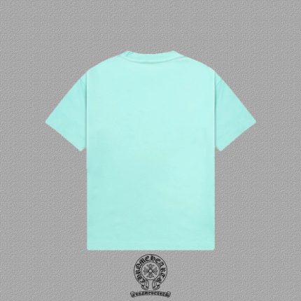 Chrome Hearts Mint Green Gothic Cross T-Shirt