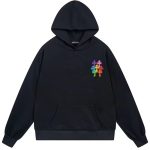 Chrome Hearts Multi Color Cross Graphic Black Hoodie