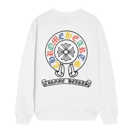 Chrome Hearts Multi Color Horseshoe Crewneck Sweatshirt