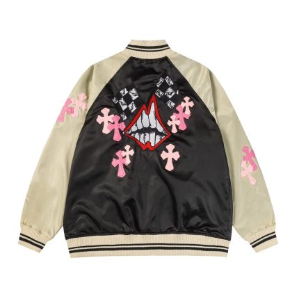 Chrome Hearts Multi Cross Letterman Jacket