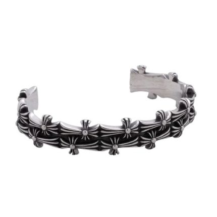 Chrome Hearts Multi Cross Open Cuff Bracelet