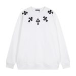 Chrome Hearts Multi Cross Patch White Sweatshirt