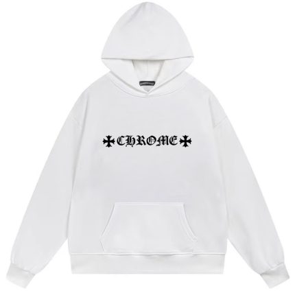 Chrome Hearts Multi Logo Graphic White Hoodie