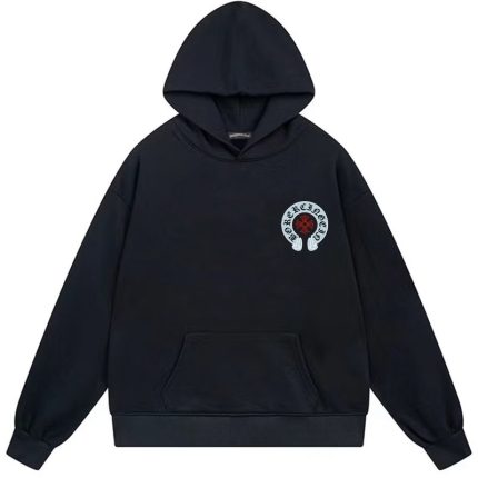 Chrome Hearts Multicolor Horseshoe Hoodie Black