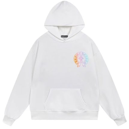 Chrome Hearts Neon Horseshoe Hoodie White