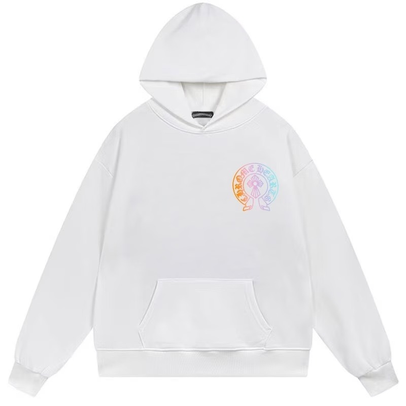 Chrome Hearts Neon Horseshoe Hoodie White Chrome Hearts Neon Horseshoe Hoodie White
