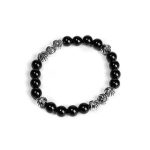 Chrome Hearts Onyx Bead Bracelet 8MM