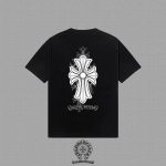 Chrome Hearts Ornate Cross Back Print T-Shirt Black