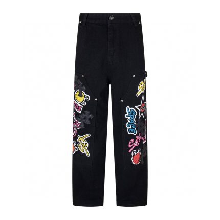 Chrome Hearts Patchwork Cross Carpenter Jeans
