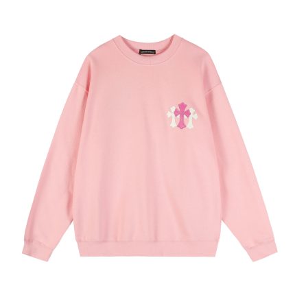 Chrome Hearts Pink Multi Cross Crewneck Sweatshirt