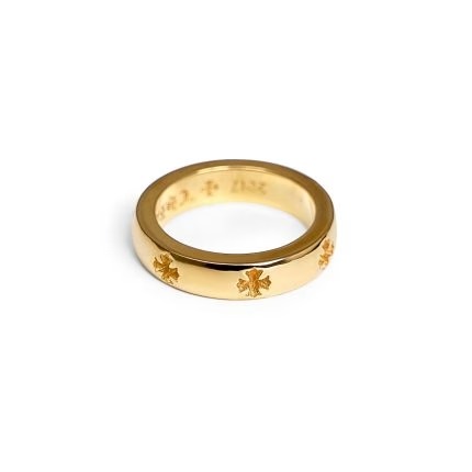 Chrome Hearts Plus 22K Gold Band Ring
