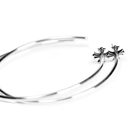 Chrome Hearts Plus Hoop Earring