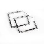 Chrome Hearts Plus Square Hoop Earrings