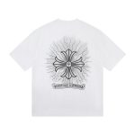 Chrome Hearts Radiant Cross Graphic White T-Shirt