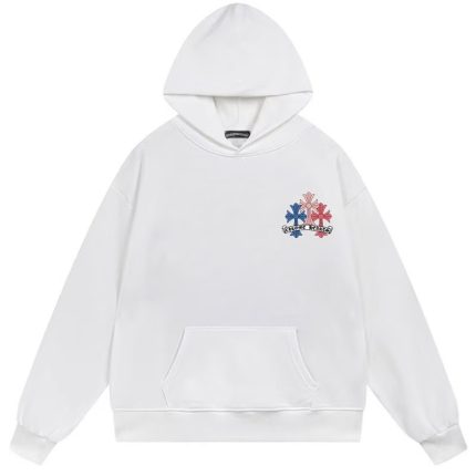 Chrome Hearts Rainbow Cross White Hoodie