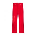 Chrome Hearts Red Tonal Cross Patch Jeans