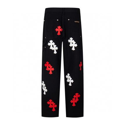 Chrome Hearts Red White Cross Patch Carpenter