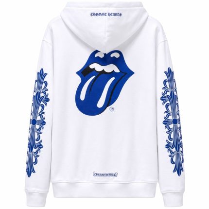 Chrome Hearts Rolling Stones Blue Tongue Hoodie