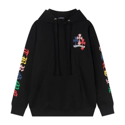 Chrome Hearts Script Multicolor Cross Cemetery Hoodie