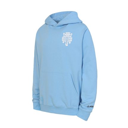 Chrome Hearts Sky Blue White Dagger Crest Pullover Hoodie