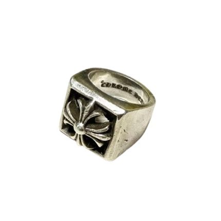 Chrome Hearts Square Cross Signet Ring