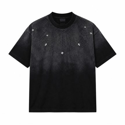 Chrome Hearts Starburst Rhinestone T-Shirt Black