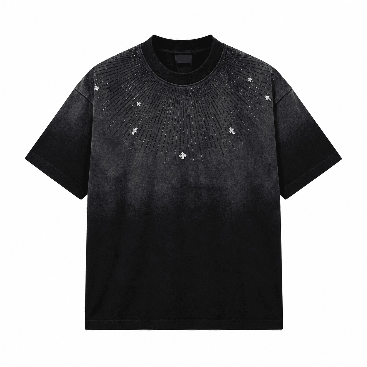 Chrome Hearts Starburst Rhinestone T-Shirt Black Chrome Hearts Starburst Rhinestone T-Shirt Black