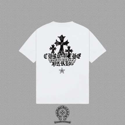 Chrome Hearts Triple Cross Back Print Shirt White
