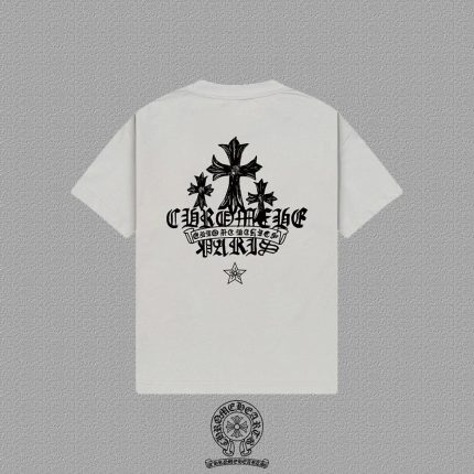 Chrome Hearts Triple Cross Back Print T Shirt