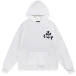 Chrome Hearts Triple Cross Graphic White Hoodie