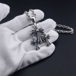 Chrome Hearts Triple Cross Pendant Necklace