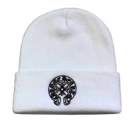 Chrome Hearts White Beanie Corolla