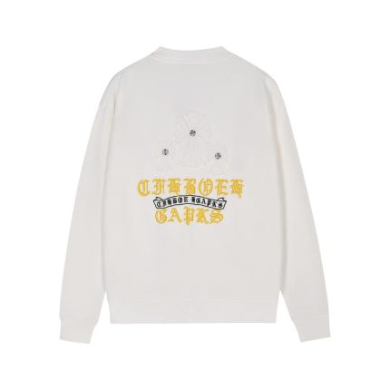 Chrome Hearts White GAPS Cross Crewneck Sweatshirt