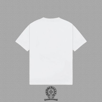 Chrome Hearts White Red Outline Cross T-Shirt