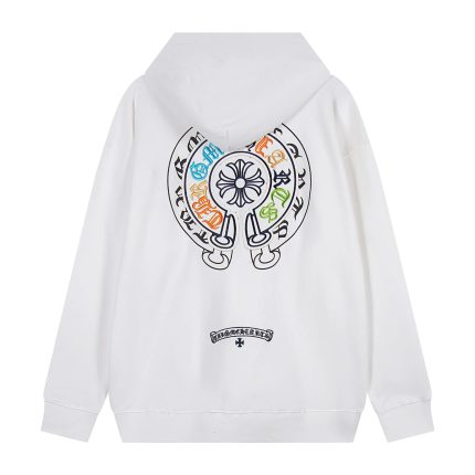 Chrome Hearts White Triple Cross Pullover Hoodie