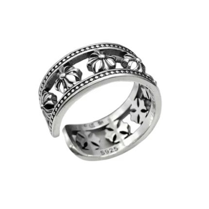 Chrome Hearts Wide Cross Wrap Ring