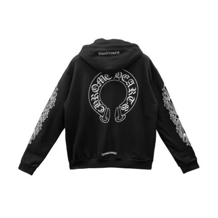 Chrome Hearts Zip Up Hoodie Fkyou Horseshoe Floral Sleeve